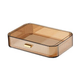 Maxbell Luxury Desktop Cosmetics Storage Holder Display for Bedroom Home Countertop Brown