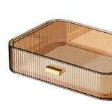 Maxbell Luxury Desktop Cosmetics Storage Holder Display for Bedroom Home Countertop Brown