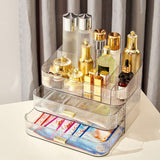 Maxbell Luxury Desktop Cosmetics Storage Holder Display for Bedroom Home Countertop Clear