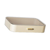 Maxbell Luxury Desktop Cosmetics Storage Holder Display for Bedroom Home Countertop Beige