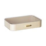 Maxbell Luxury Desktop Cosmetics Storage Holder Display for Bedroom Home Countertop Beige