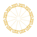 Maxbell 12Pcs 2023 Cupcake Topper Glitter for Party Decor Birthday Theme Supplies Aureate