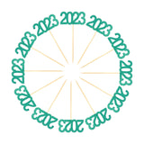 Maxbell 12Pcs 2023 Cupcake Topper Glitter for Party Decor Birthday Theme Supplies Green