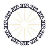 Maxbell 12Pcs 2023 Cupcake Topper Glitter for Party Decor Birthday Theme Supplies Black