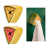 Maxbell Towel Stopper Dish Cloth Hook Wall Mounted Towel Hangers Holders for Kitchen Yellow