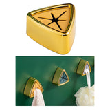 Maxbell Towel Stopper Dish Cloth Hook Wall Mounted Towel Hangers Holders for Kitchen Yellow