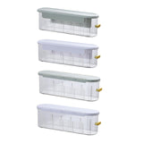 Maxbell Sock Storage Box Wall Mounted Bedroom Storage Organizer for Bra Storing Green Side