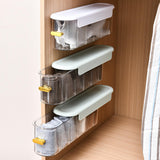 Maxbell Sock Storage Box Wall Mounted Bedroom Storage Organizer for Bra Storing White Side