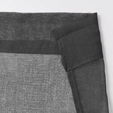 Maxbell Multipurpose Valance Breathable Short Curtain for Office Home Restaurant Black