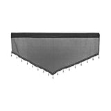 Maxbell Multipurpose Valance Breathable Short Curtain for Office Home Restaurant Black