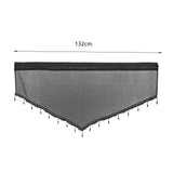 Maxbell Multipurpose Valance Breathable Short Curtain for Office Home Restaurant Black