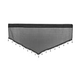 Maxbell Multipurpose Valance Breathable Short Curtain for Office Home Restaurant Black