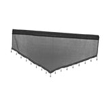 Maxbell Multipurpose Valance Breathable Short Curtain for Office Home Restaurant Black