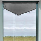 Maxbell Multipurpose Valance Breathable Short Curtain for Office Home Restaurant Black