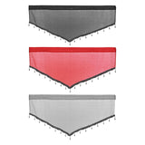 Maxbell Multipurpose Valance Breathable Short Curtain for Office Home Restaurant Black