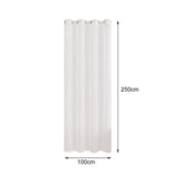 Maxbell Modern Voile Curtains Exquisite Curtains for Living Room Decoration White