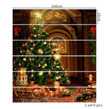Maxbell 6Pcs Stair Stickers Stair Riser Decals Creative Christmas for Xmas Party