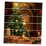 Maxbell 6Pcs Stair Stickers Stair Riser Decals Creative Christmas for Xmas Party