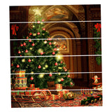 Maxbell 6Pcs Stair Stickers Stair Riser Decals Creative Christmas for Xmas Party