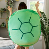 Maxbell Creative Wearable Turtle Shell Plush Toy Cushion for Living Room Decor 80cm