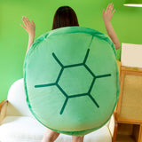 Maxbell Creative Wearable Turtle Shell Plush Toy Cushion for Living Room Decor 80cm