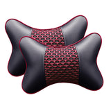 Maxbell 2Pcs Seat Head Cushion Car Accessories Rest Cushion Soft for Car Style A