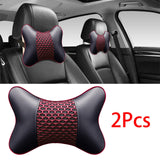 Maxbell 2Pcs Seat Head Cushion Car Accessories Rest Cushion Soft for Car Style A