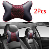 Maxbell 2Pcs Seat Head Cushion Car Accessories Rest Cushion Soft for Car Style A