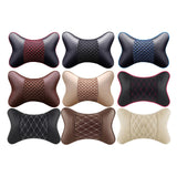 Maxbell 2Pcs Seat Head Cushion Car Accessories Rest Cushion Soft for Car Style A