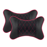 Maxbell 2Pcs Seat Head Cushion Car Accessories Rest Cushion Soft for Car Style F