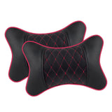 Maxbell 2Pcs Seat Head Cushion Car Accessories Rest Cushion Soft for Car Style F
