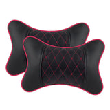 Maxbell 2Pcs Seat Head Cushion Car Accessories Rest Cushion Soft for Car Style F