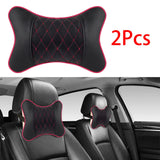 Maxbell 2Pcs Seat Head Cushion Car Accessories Rest Cushion Soft for Car Style F