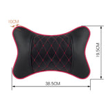 Maxbell 2Pcs Seat Head Cushion Car Accessories Rest Cushion Soft for Car Style F