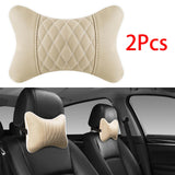Maxbell 2Pcs Seat Head Cushion Car Accessories Rest Cushion Soft for Car Style I