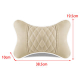 Maxbell 2Pcs Seat Head Cushion Car Accessories Rest Cushion Soft for Car Style I