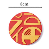 Maxbell 2 Pieces New Year Refrigerator Magnets for Whiteboards Restaurant Style B