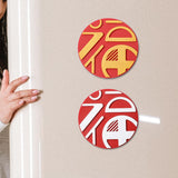 Maxbell 2 Pieces New Year Refrigerator Magnets for Whiteboards Restaurant Style B