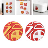 Maxbell 2 Pieces New Year Refrigerator Magnets for Whiteboards Restaurant Style B