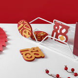 Maxbell 2 Pieces New Year Refrigerator Magnets for Whiteboards Restaurant Style C