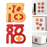 Maxbell 2 Pieces New Year Refrigerator Magnets for Whiteboards Restaurant Style C
