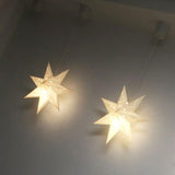 Maxbell Star Light Hanging Light Fixture Hanging for Garden Holiday Decor White 45cm