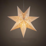 Maxbell Star Light Hanging Light Fixture Hanging for Garden Holiday Decor White 45cm