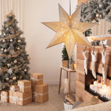 Maxbell Star Light Hanging Light Fixture Hanging for Garden Holiday Decor White 75cm