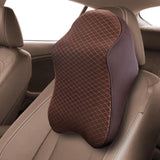 Maxbell Car Headrest Breathable for Car Truck SUV Car Interior Supplies Four Seasons Coffee