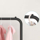 Maxbell Laundry Drying Rack Garment steel with Shoes Shelf for Dorm Indoor black