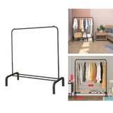 Maxbell Laundry Drying Rack Garment steel with Shoes Shelf for Dorm Indoor black