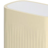 Maxbell Trash Can with Press Type Lid Garbage Container Bin for Office Bedroom Home 15L Khaki