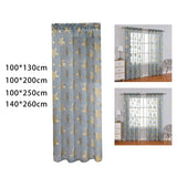 Maxbell Window Curtains Grey Curtains for Dining Room Living Room Bedroom 100x130cm