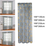 Maxbell Window Curtains Grey Curtains for Dining Room Living Room Bedroom 100x130cm